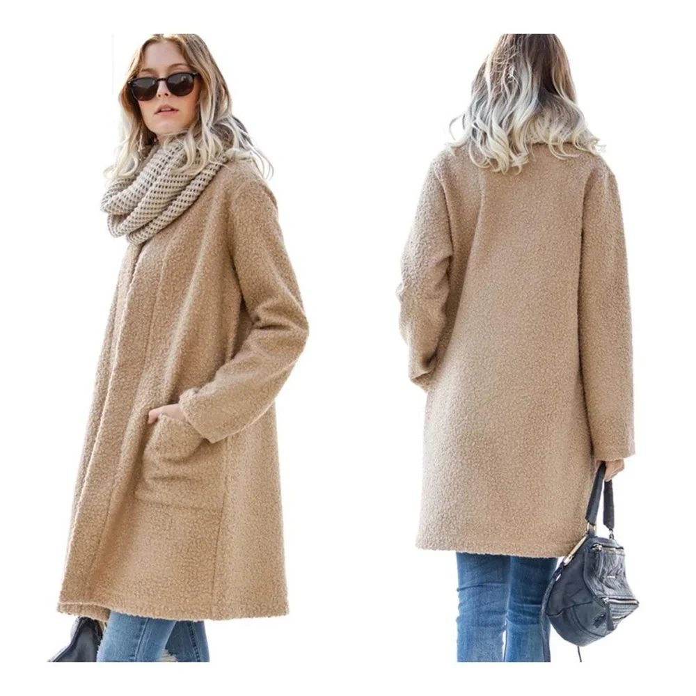 #31 💙 Cozy Open Front Oversized Jacket Coat - Picture 4 of 5